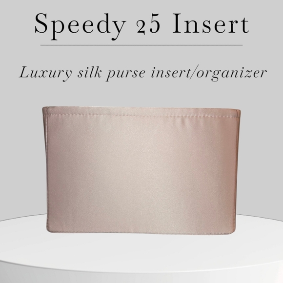 Pink Silk Handmade Bag Organizer for Speedy 25 – Lightweight & Elegant - Picture 1 of 2